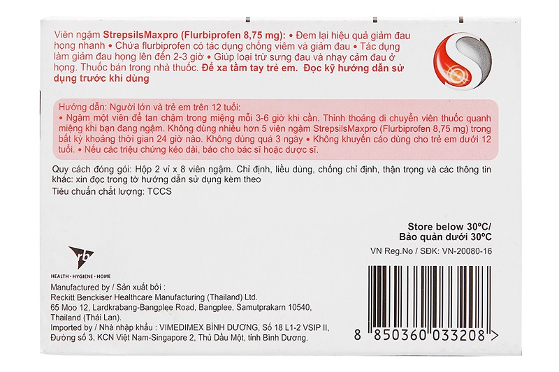 Mỗi dạng viên ngậm đau họng Strepsils đều có kèm theo hướng dẫn sử dụng từ nhà sản xuất, cần nghiên cứu kỹ hướng dẫn này trước khi dùng